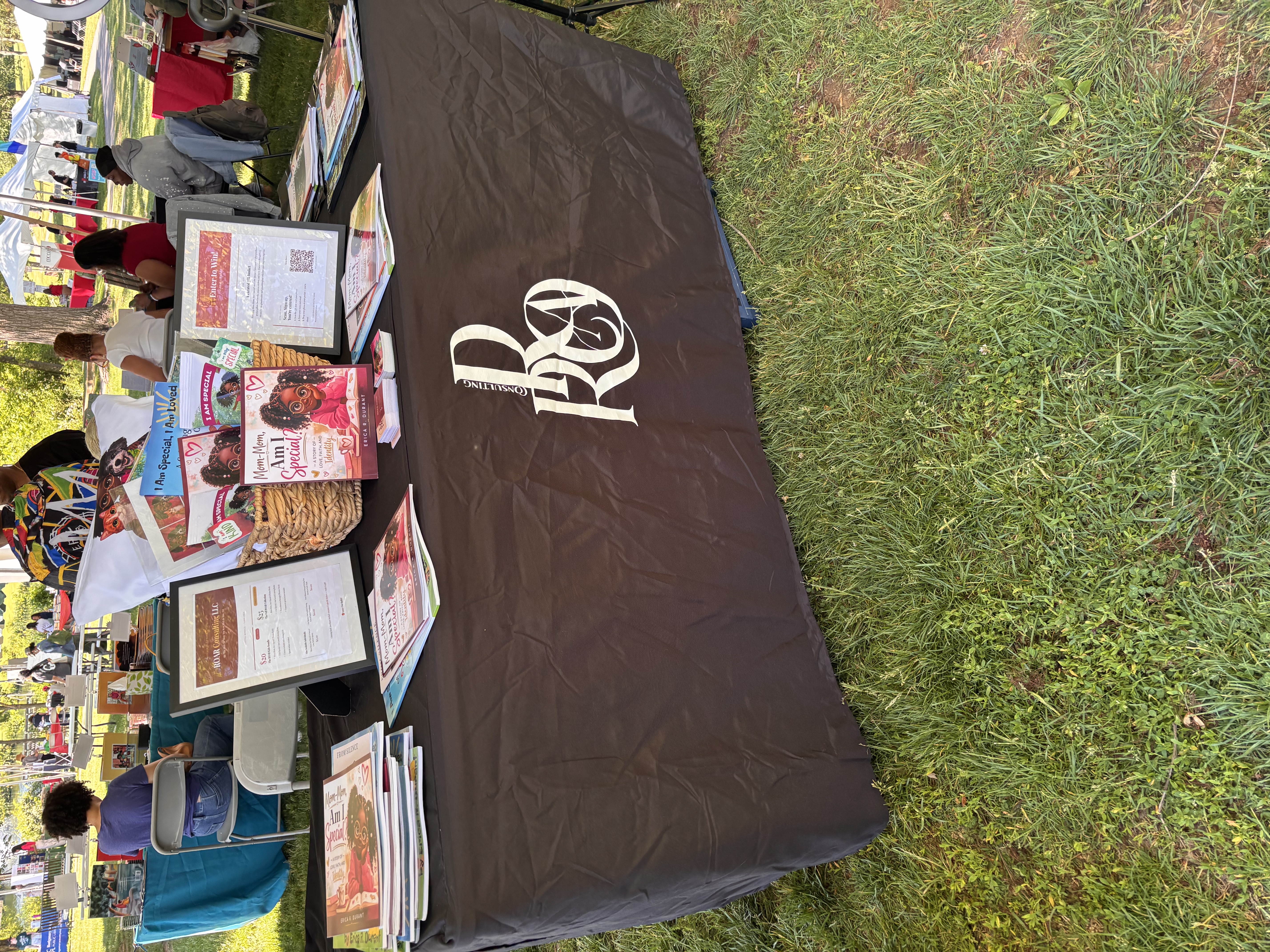 ROAR Consulting LLC table at the Gaithersburg Book Festival